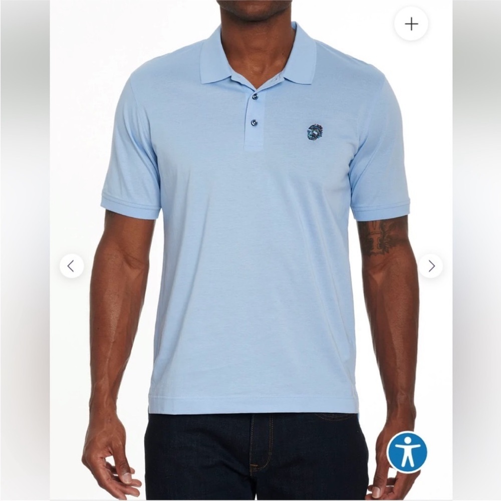 Robert Graham Stone Cotton Polo Size Small New With Tags